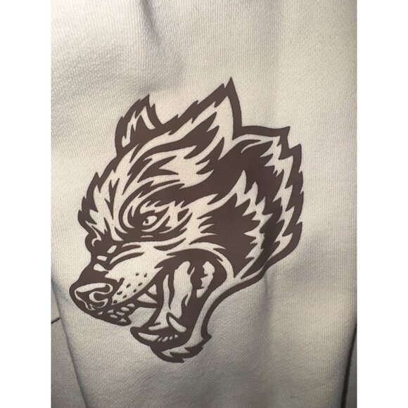 Dare Sport Limit edition 316 of 1000 Wolves XL White Quarter Zip Pullover Sweats - Picture 4 of 7